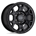 Black Rhino - MIDHILL - Black - MATTE BLACK WITH GUNMETAL BOLTS - 18" x 8", 48 Offset, 6x130 (Bolt Pattern), 84.1mm HUB