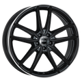 Mak Wheels - EVO - Black - GLOSS BLACK MIRROR RING - 19" x 8", 43 Offset, 5x112 (Bolt Pattern), 66.6mm HUB