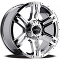 KranK Off-road - Caliper - Chrome - Chrome - 18" x 9", 10 Offset, 6x135, 139.7 (Bolt Pattern), 108mm HUB