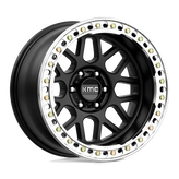 KMC Wheels - KM235 GRENADE CRAWL BEADLOCK - Black - SATIN BLACK - 20" x 10", -48 Offset, 6x139.7 (Bolt Pattern), 108mm HUB