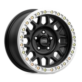 KMC Wheels - KM234 GRENADE DESERT BEADLOCK - Black - SATIN BLACK - 20" x 9", -12 Offset, 8x170 (Bolt Pattern), 125.1mm HUB