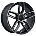 ART - Replica 262 - Black - Gloss Black - Machined Face - 18" x 8", 35 Offset, 5x112 (Bolt Pattern), 66.5mm HUB