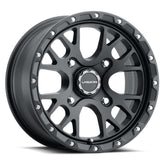 Vision Wheel ATV - 545 ROCKER - Black - Satin Black - 14" x 7", 13 Offset, 4x136 (Bolt Pattern), 111mm HUB