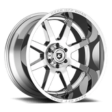 Gear Off Road - Pivot - Polished - Chrome Plated with Lip Logo - 20" x 9", 18 Offset, 8x180 (Bolt Pattern), 124.3mm HUB