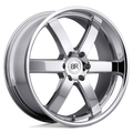 Black Rhino - PONDORA - Chrome - Chrome - 20" x 8.5", 30 Offset, 6x135 (Bolt Pattern), 87.1mm HUB