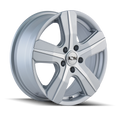 Ion Alloy - 101 - Silver - SILVER/MACHINED FACE - 16" x 7", 55 Offset, 5x160 (Bolt Pattern), 65.1mm HUB