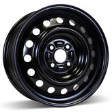 RSSW - Steel - Black - Black - 15" x 6", 45 Offset, 4x100 (Bolt Pattern), 54.1mm HUB