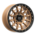 KMC Wheels - KM547 CARNAGE - Bronze - MATTE BRONZE WITH BLACK LIP - 17" x 9", 0 Offset, 6x135 (Bolt Pattern), 87.1mm HUB