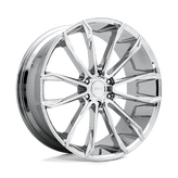 DUB - S251 CLOUT - Polished - CHROME PLATED - 24" x 10", 30 Offset, 6x139.7 (Bolt Pattern), 106.1mm HUB