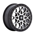 MSA Offroad Wheels - M48 PORTAL BEADLOCK - Black - GLOSS BLACK MACHINED WITH GLOSS BLACK RING - 15" x 6", 38 Offset, 4x156 (Bolt Pattern), 115.1mm HUB