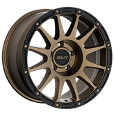 Envy Wheels - FFT8BZ - Bronze - BRONZE / BLACK LIP - 18" x 9", 0 Offset, 5x127 (Bolt Pattern), 71.5mm HUB