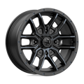 MSA Offroad Wheels - M43 FANG - Black - SATIN BLACK WITH TITANIUM TINT - 15" x 7", 10 Offset, 4x156 (Bolt Pattern), 132mm HUB
