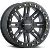 Vision Wheel ATV - 356 MANX BL2 - Black - SATIN BLACK - 15" x 7", 13 Offset, 4x156 (Bolt Pattern), 131.1mm HUB