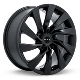 RTX Wheels - Varel - Black - Satin Black - 19" x 8", 38 Offset, 5x112 (Bolt Pattern), 57.1mm HUB