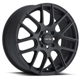 Vision Wheel Street Designs - 426 CROSS - Black - Matte Black - 16" x 7", 42 Offset, 4x100, 108 (Bolt Pattern), 73.1mm HUB