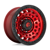 Fuel - D632 ZEPHYR - CANDY RED BLACK BEAD RING - 18" x 9", 1 Offset, 6x135 (Bolt Pattern), 87.1mm HUB