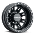 Vision Wheel HD - 408 MANX2 - Black - Satin Black - 17" x 6.5", _143_35 Offset, 8x200 (Bolt Pattern), 145.5mm HUB
