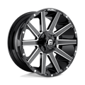 Fuel - D615 CONTRA - Black - GLOSS BLACK MILLED - 20" x 9", 20 Offset, 6x135, 139.7 (Bolt Pattern), 106.1mm HUB