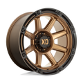 XD Series - XD863 - Bronze - MATTE BRONZE WITH BLACK LIP - 20" x 12", -44 Offset, 8x170 (Bolt Pattern), 125.1mm HUB