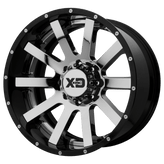 XD Series - XD200 HEIST - Chrome - Chrome Center Gloss Black Milled Lip - 22" x 12", -44 Offset, 6x135 (Bolt Pattern), 87.1mm HUB