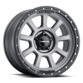 Vision Wheel Off-Road - 350 OJOS - Grey - Satin Grey - 18" x 9", 12 Offset, 6x135 (Bolt Pattern), 87.1mm HUB