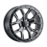 Redbourne Wheels - MORLAND - Gunmetal - GLOSS METALLIC WITH BLACK BRUSHED TINT FACE - 20" x 8.5", 25 Offset, 5x120 (Bolt Pattern), 72.6mm HUB