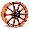 RTX Wheels - Blaze - Orange and Black - 17" x 7.5", 42 Offset, 5x100, 114.3 (Bolt Pattern), 73.1mm HUB