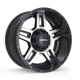 KranK Off-road - Hammer - Black - Gloss Black Machined - 20" x 10", -24 Offset, 6x135, 139.7 (Bolt Pattern), 108mm HUB