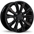 Replika - R248 - Black - Gloss Black - 17" x 7.5", 45 Offset, 5x115 (Bolt Pattern), 70.3mm HUB