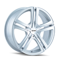 Touren - TR62 - Silver - HYPERSILVER/MACHINED FACE/MACHINED LIP - 17" x 7", 40 Offset, 5x112, 120 (Bolt Pattern), 72.6mm HUB