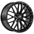 Dai Alloys - Rennsport - Black - Gloss Black - 17" x 7", 40 Offset, 5x115 (Bolt Pattern), 70.3mm HUB