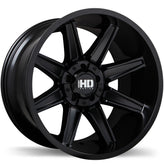 Fast HD - HAVOK - Black - Satin Black - 20" x 12", -44 Offset, 5x127, 139.7 (Bolt Pattern), 87.1mm HUB