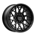 KMC Wheels - KM722 TECHNIC - Black - SATIN BLACK - 17" x 8.5", 18 Offset, 6x120 (Bolt Pattern), 66.9mm HUB