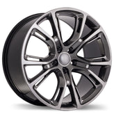 Replika - R148B - Gunmetal - Dark Hyper Silver - 20" x 10", 50 Offset, 5x127 (Bolt Pattern), 71.5mm HUB