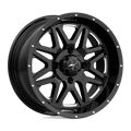 MSA Offroad Wheels - M26 VIBE - Black - MILLED GLOSS BLACK - 16" x 7", 0 Offset, 4x156 (Bolt Pattern), 132mm HUB