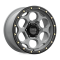 KMC Wheels - KM541 DIRTY HARRY - Gunmetal - SATIN GRAY WITH BLACK LIP - 17" x 8.5", 18 Offset, 6x114.3 (Bolt Pattern), 66.1mm HUB