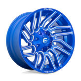 Fuel - D774 TYPHOON - ANODIZED BLUE MILLED - 20" x 10", -18 Offset, 6x135, 139.7 (Bolt Pattern), 106.1mm HUB