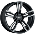 Mak Wheels - LUFT W - Black - ICE BLACK - 16" x 7", 52 Offset, 5x112 (Bolt Pattern), 66.6mm HUB