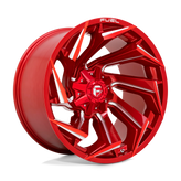 Fuel - D754 REACTION - CANDY RED MILLED - 22" x 12", -44 Offset, 8x170 (Bolt Pattern), 125.1mm HUB