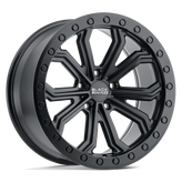 Black Rhino - TRABUCO - Black - Matte Black - 17" x 8", 30 Offset, 5x114.3 (Bolt Pattern), 76.1mm HUB