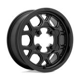 KMC Powersports - KS133 MESA LITE - Black - SATIN BLACK - 15" x 6", 38 Offset, 4x137 (Bolt Pattern), 96mm HUB