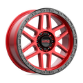 KMC Wheels - KM544 MESA - CANDY RED WITH BLACK LIP - 20" x 9", 18 Offset, 6x135 (Bolt Pattern), 87.1mm HUB