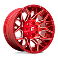 Fuel - D771 TWITCH - CANDY RED MILLED - 20" x 10", -18 Offset, 5x139.7, 150 (Bolt Pattern), 110.1mm HUB