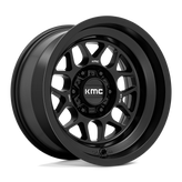 KMC Wheels - KM725 TERRA - Black - SATIN BLACK - 17" x 9", -38 Offset, 6x139.7 (Bolt Pattern), 106.1mm HUB