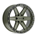 Black Rhino - HENDERSON - Olive Drab Green with Black Ring - 17" x 9", -12 Offset, 6x139.7 (Bolt Pattern), 112.1mm HUB