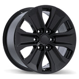 Replika - R250 - Black - Gloss Black - 18" x 8.5", 44 Offset, 6x135 (Bolt Pattern), 87.1mm HUB