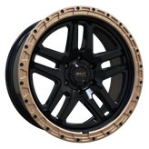 Envy Wheels - FFT-9 - Black - GLOSS BLACK / GLOSS BRONZE BEADLOCK - 20" x 9", -12 Offset, 6x135 (Bolt Pattern), 87.1mm HUB
