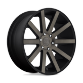 DUB - S121 SHOT CALLA - Black - MATTE BLACK DOUBLE DARK TINT - 22" x 10.5", 35 Offset, 5x127 (Bolt Pattern), 71.5mm HUB