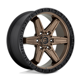 Fuel - D699 KICKER - Bronze - MATTE BRONZE BLACK BEAD RING - 20" x 9", 20 Offset, 6x114.3 (Bolt Pattern), 66.1mm HUB