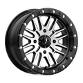 MSA Offroad Wheels - M37 BRUTE BEADLOCK - Black - GLOSS BLACK MACHINED - 16" x 7", 10 Offset, 4x137 (Bolt Pattern), 112.1mm HUB